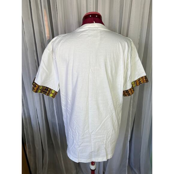 Dashiki tshirt orange yellow green - Picture 4 of 8